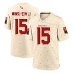 A.Cardinals #15 Gardner Minshew II Player Cream Rivalries Collection Game Gdoa Stitched Jerseys