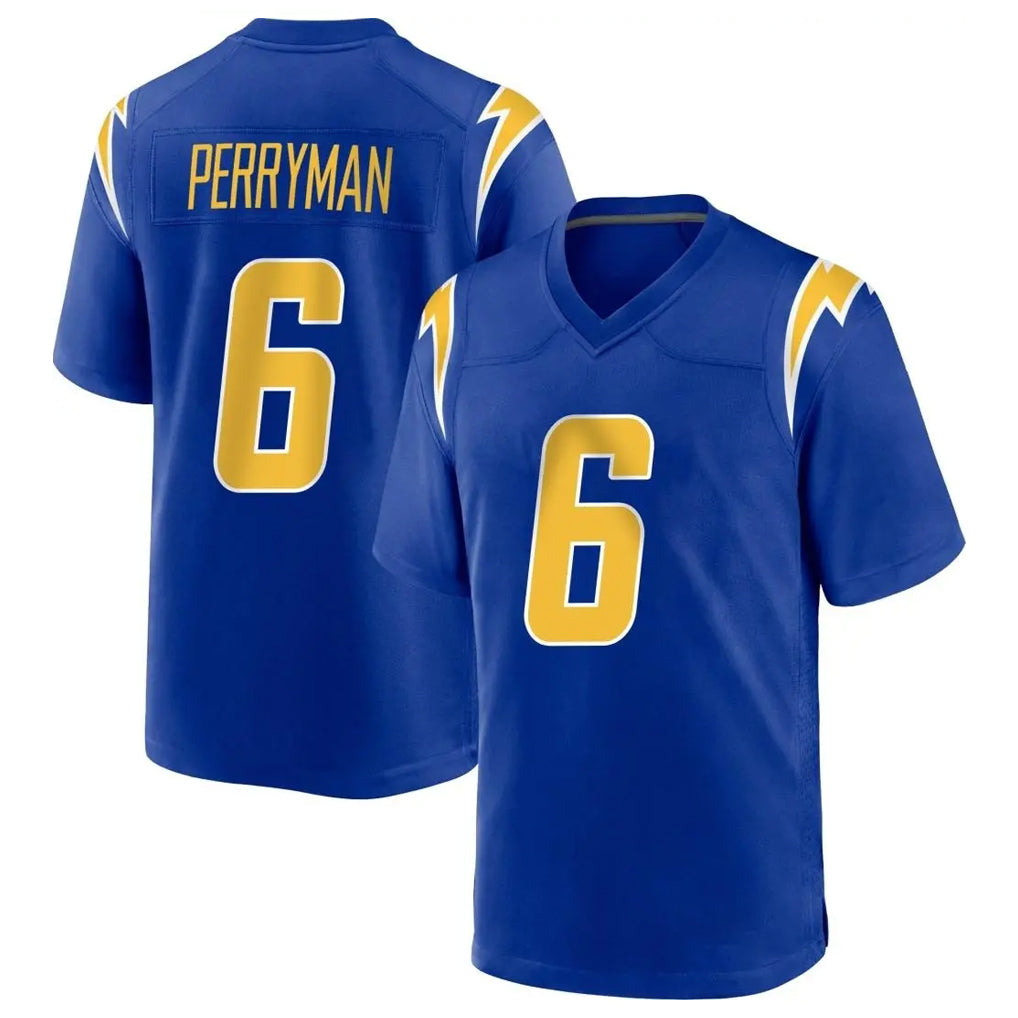 LA.Chargers #6 Denzel Perryman Player Royal Home Game Gdoa Stitched Jerseys