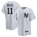 NY.Yankees #11 Anthony Volpe Player White Game Home Fdoa Stitched Jerseys