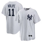 NY.Yankees #11 Anthony Volpe Player White Game Home Fdoa Stitched Jerseys