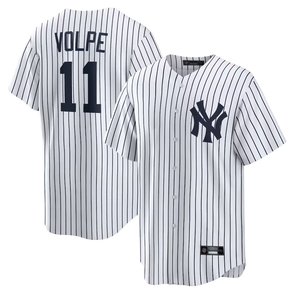 NY.Yankees #11 Anthony Volpe Player White Game Home Fdoa Stitched Jerseys