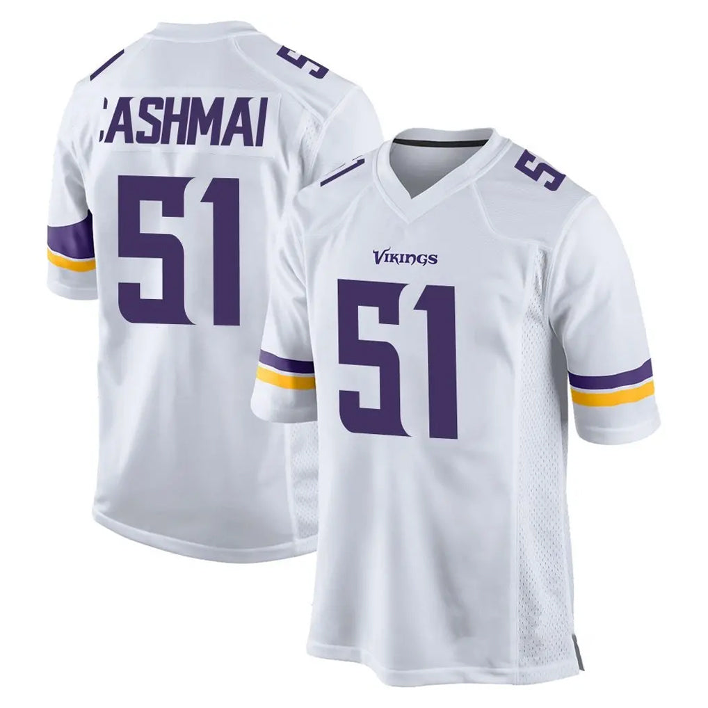 M.Vikings #51 Blake Cashman Player White Home Game Gdoa Stitched Jerseys