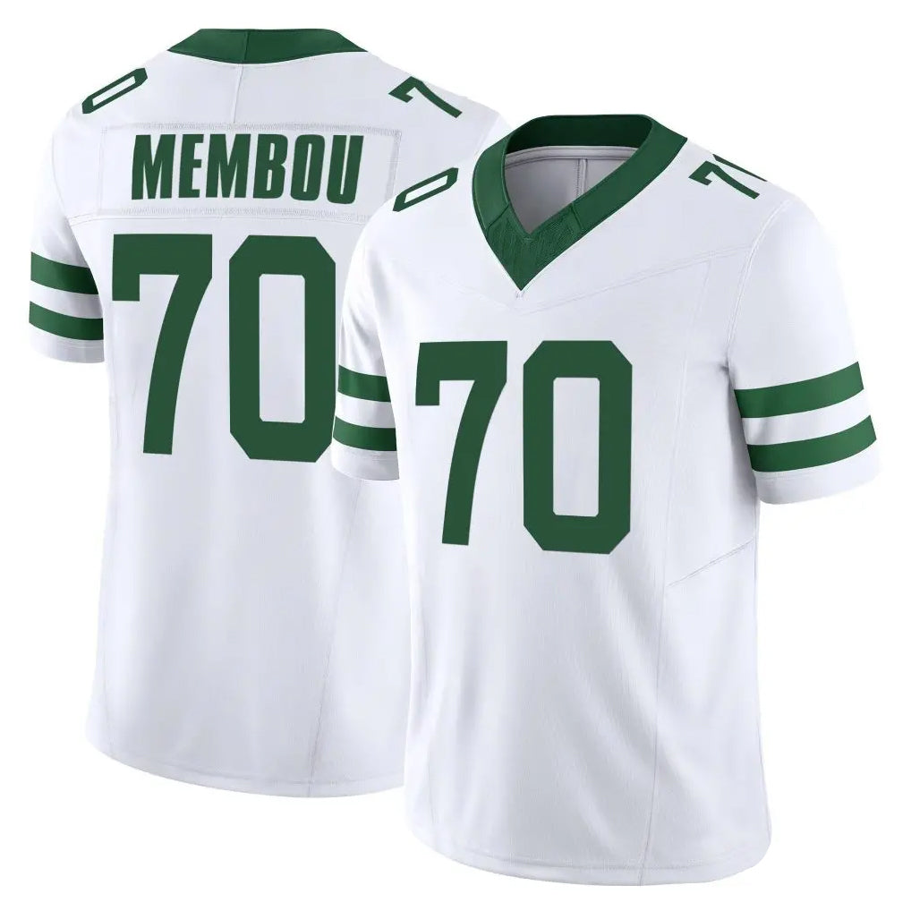 NY.Jets #70 Armand Membou Player White Legacy Limited Vapor F.U.S.E. Home Game Gdoa Stitched Jerseys