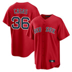B.Red Sox #36 Triston Casas Player Red Home Game Gdoa Stitched Jerseys