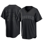 LA.Angels #25 Travis d'Arnaud Player Black Pitch Fashion T-shirt Fdoa Stitched Jerseys