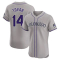 C.Rockies #14 Ezequiel Tovar Player Gray Limited Elite Home Gdoa Stitched Jerseys