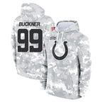IN.Colts #99 DeForest Buckner Player Arctic Camo Salute to Service Hoodies Limited Game Gdoa Stitched Jerseys