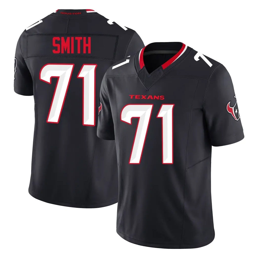 H.Texans #71 Braden Smith Player Navy Limited Alternate Vapor F.U.S.E. Home Game Gdoa Stitched Jerseys
