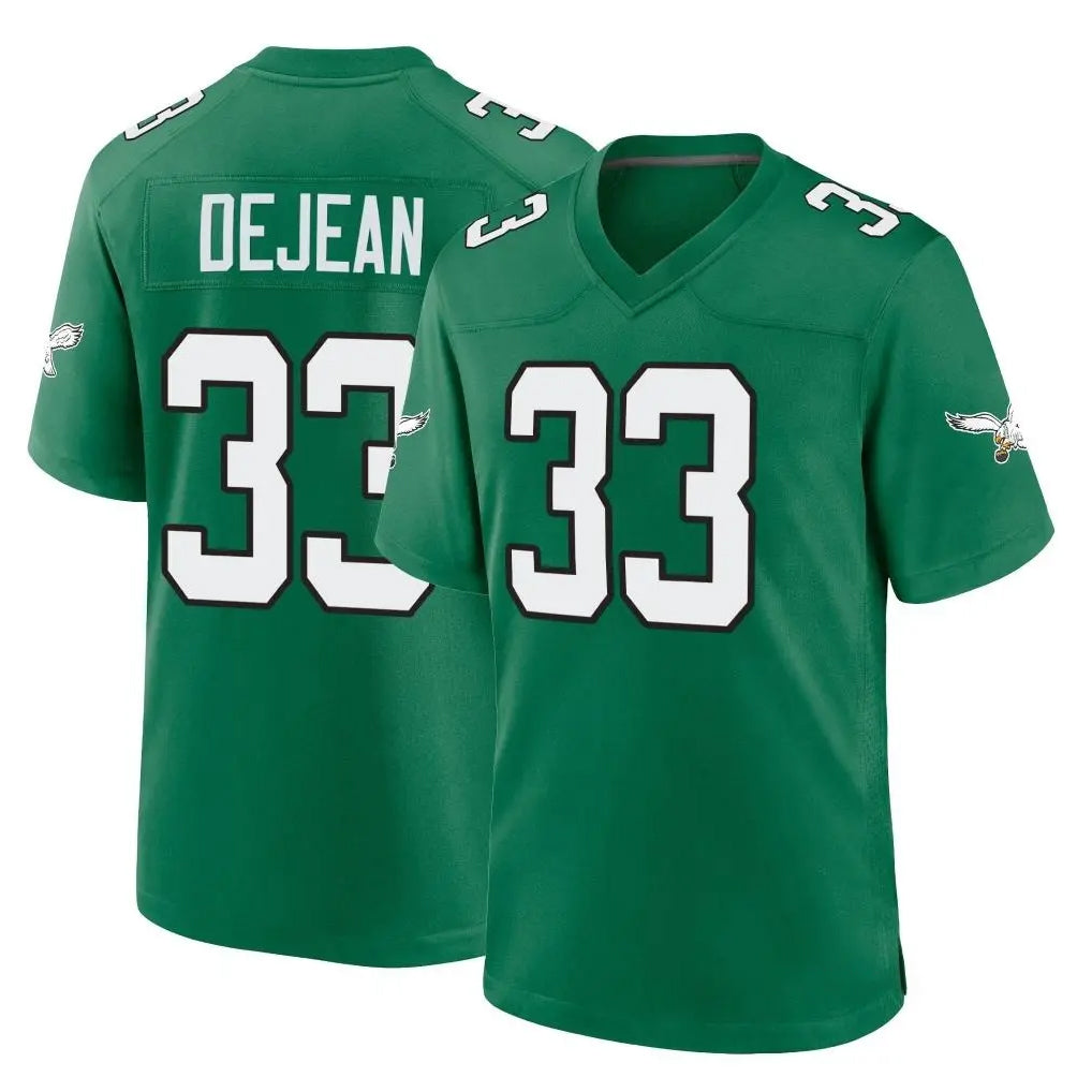 P.Eagles #33 Cooper DeJean Player Green Kelly Alternate Home Game Gdoa Stitched Jerseys