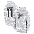 A.Falcons #11 Jalon Walker Player Arctic Camo Salute to Service Limited Hoodie Gdoa Stitched Jerseys