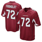 A.Cardinals #72 Hjalte Froholdt Player Cardinal Home Game Gdoa Stitched Jerseys