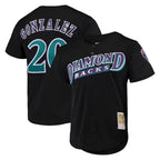 A.Diamondbacks #20 Luis Gonzalez Player Black Mitchell & Ness Throwback Cooperstown Collection Mesh Limited Gdoa Stitched Jerseys
