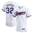 T.Rangers #32 Evan Carter Player White Home Limited Elite Fdoa Stitched Jerseys