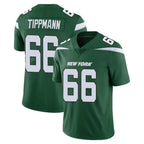 NY.Jets #66 Joe Tippmann Player Green Limited Vapor Home Game Gdoa Stitched Jerseys