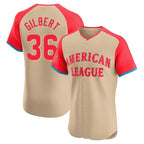 S.Mariners #36 Logan Gilbert Player Cream American League All-Star Limited Home Elite Fdoa Stitched Jerseys