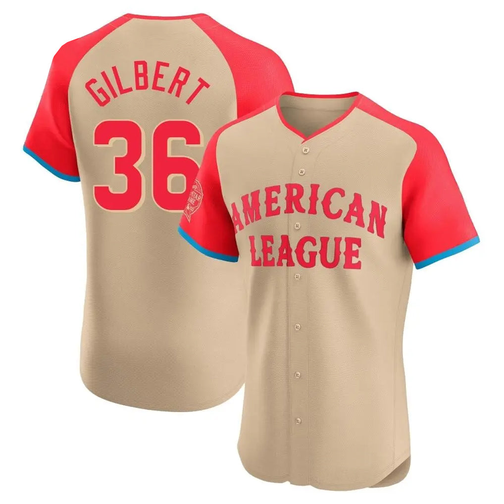 S.Mariners #36 Logan Gilbert Player Cream American League All-Star Limited Home Elite Fdoa Stitched Jerseys