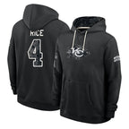 KC.Chiefs #4 Rashee Rice Player 2026 Black Logo Pullover Hoodies Limited Game Stitched Jerseys