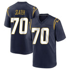 LA.Chargers #70 Rashawn Slater Player Navy Home Game Gdoa Stitched Jerseys