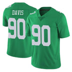 P.Eagles #90 Jordan Davis Player Green Limited Vapor Untouchable Home Game Gdoa Stitched Jerseys