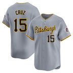 P.Pirates #15 Oneil Cruz Player Gray Road Home Limited Fdoa Stitched Jerseys
