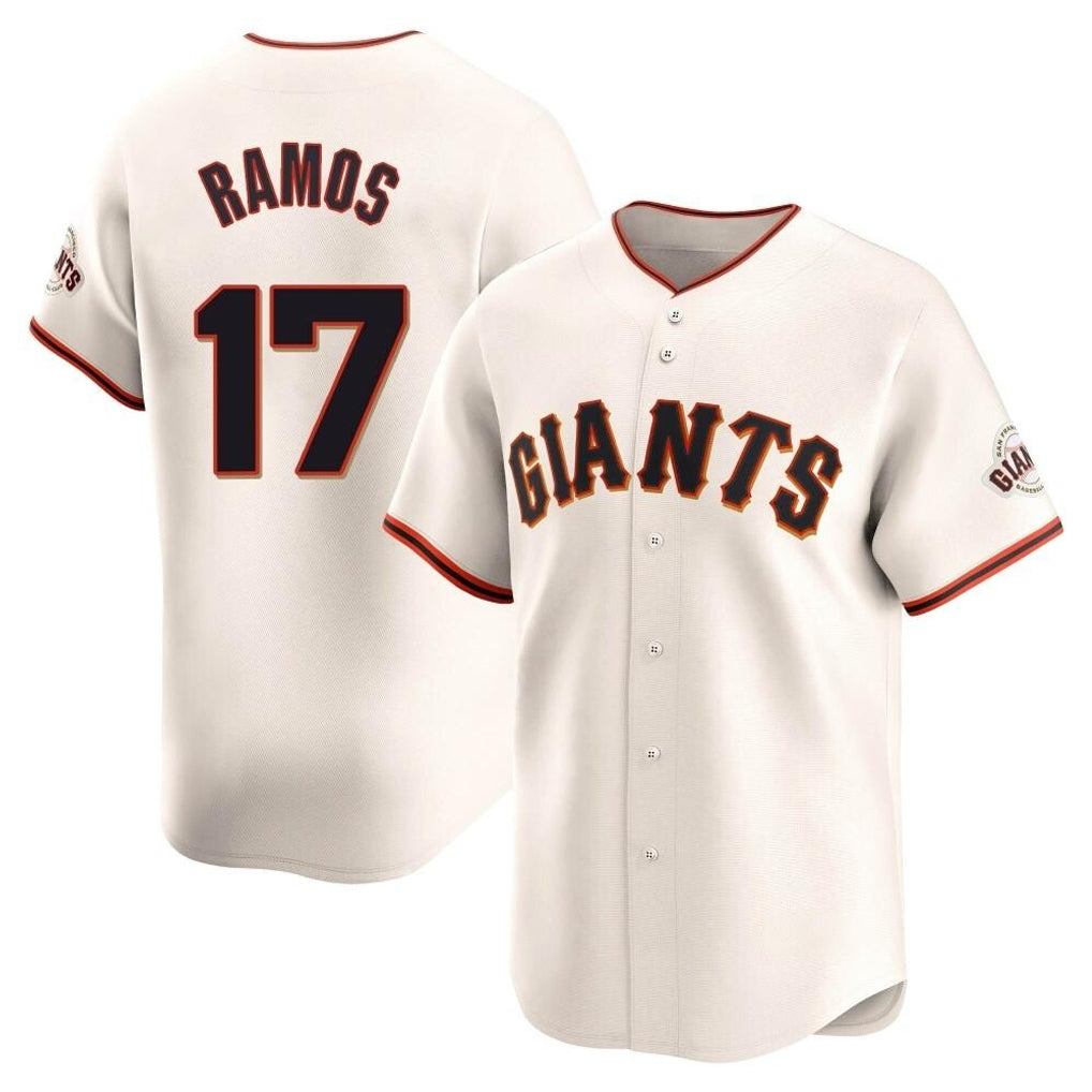SF.Giants #17 Heliot Ramos Player Cream Home Limited Fdoa Stitched Jerseys