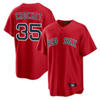 B.Red Sox #35 Garrett Crochet Player Red Home Game Gdoa Stitched Jerseys