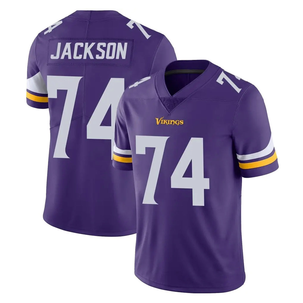 MN.Vikings #74 Donovan Jackson Player Purple Limited Vapor Untouchable Home Game Gdoa Stitched Jerseys