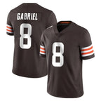 C.Browns #8 Dillon Gabriel Player Brown Color Vapor Untouchable Limited Home Game Gdoa Stitched Jerseys