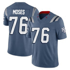 NE.Patriots #76 Morgan Moses Player Blue Limited Rivalries Collection Home Game Gdoa Stitched Jerseys