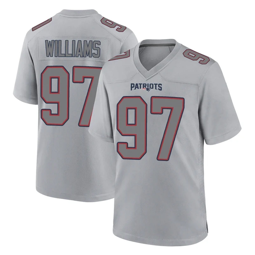 NE.Patriots #97 Milton Williams Player Gray Fashion Limited Home Game Gdoa Stitched Jerseys