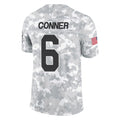 A.Cardinals #6 James Conner Player Camo Salute to Service Limited Home Gdoa Stitched Jerseys