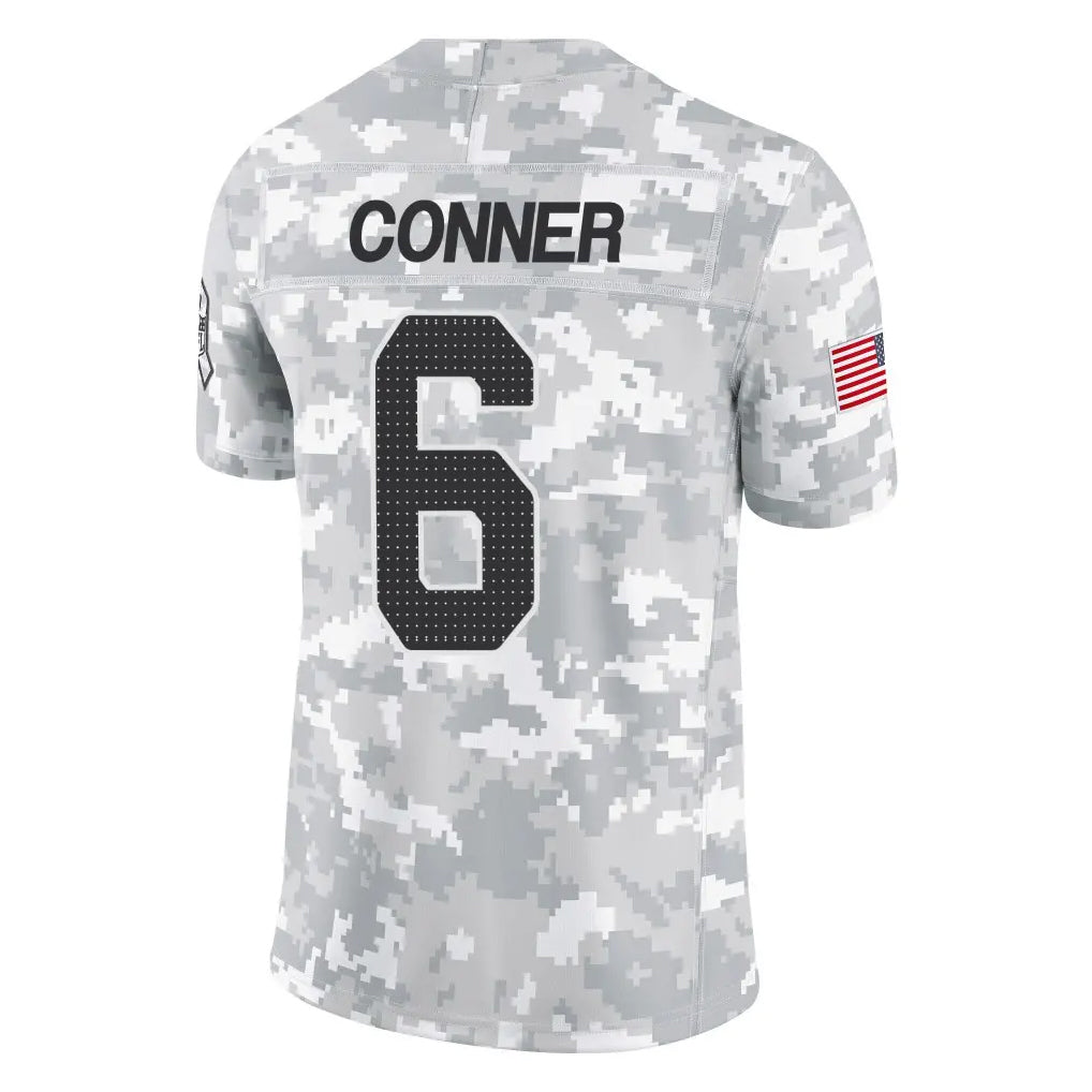 A.Cardinals #6 James Conner Player Camo Salute to Service Limited Home Gdoa Stitched Jerseys