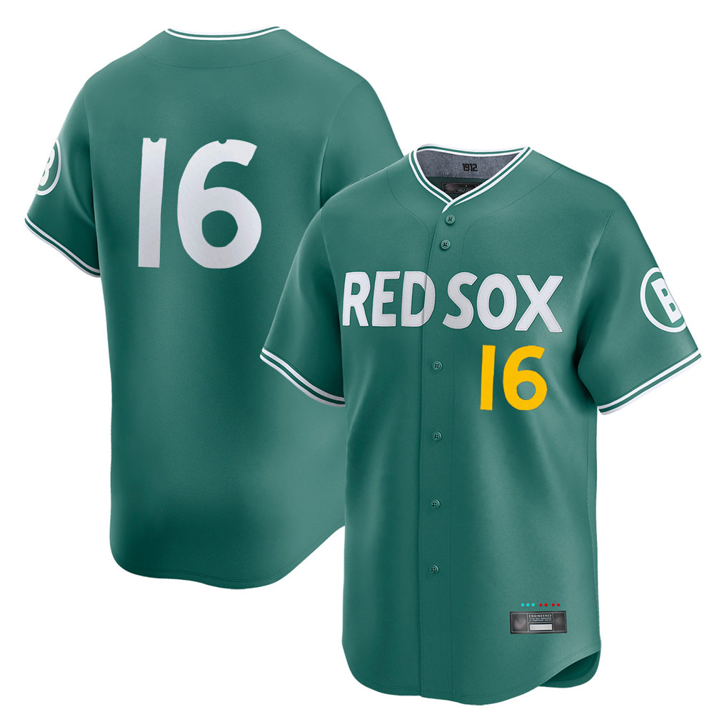 B.Red Sox #16 Jarren Duran Player Green City Connect Limited Home Game Gdoa Stitched Jerseys