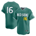 B.Red Sox #16 Jarren Duran Player Green City Connect Limited Home Game Gdoa Stitched Jerseys