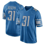 D.Lions #31 Kerby Joseph Player Blue Home Game Gdoa Stitched Jerseys