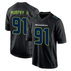 S.Seahawks #91 Byron Murphy II Player Black Limited Fashion Home Game Gdoa Stitched Jerseys