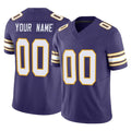 Custom M.Vikings Purple Limited Classic Vapor F.U.S.E. Home Game Any Name & Numbers Gdoa Stitched Jerseys
