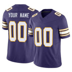 Custom M.Vikings Purple Limited Classic Vapor F.U.S.E. Home Game Any Name & Numbers Gdoa Stitched Jerseys
