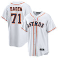 H.Astros #71 Josh Hader Player White Home Game Gdoa Stitched Jerseys