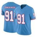 T.Titans #91 John Franklin-Myers Player Light Blue Limited Vapor F.U.S.E. Home Game Gdoa Stitched Jerseys