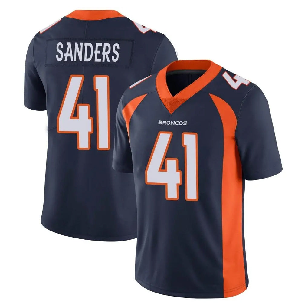 D.Broncos #41 Drew Sanders Player Navy Vapor Untouchable Limited Game Gdoa Stitched Jerseys