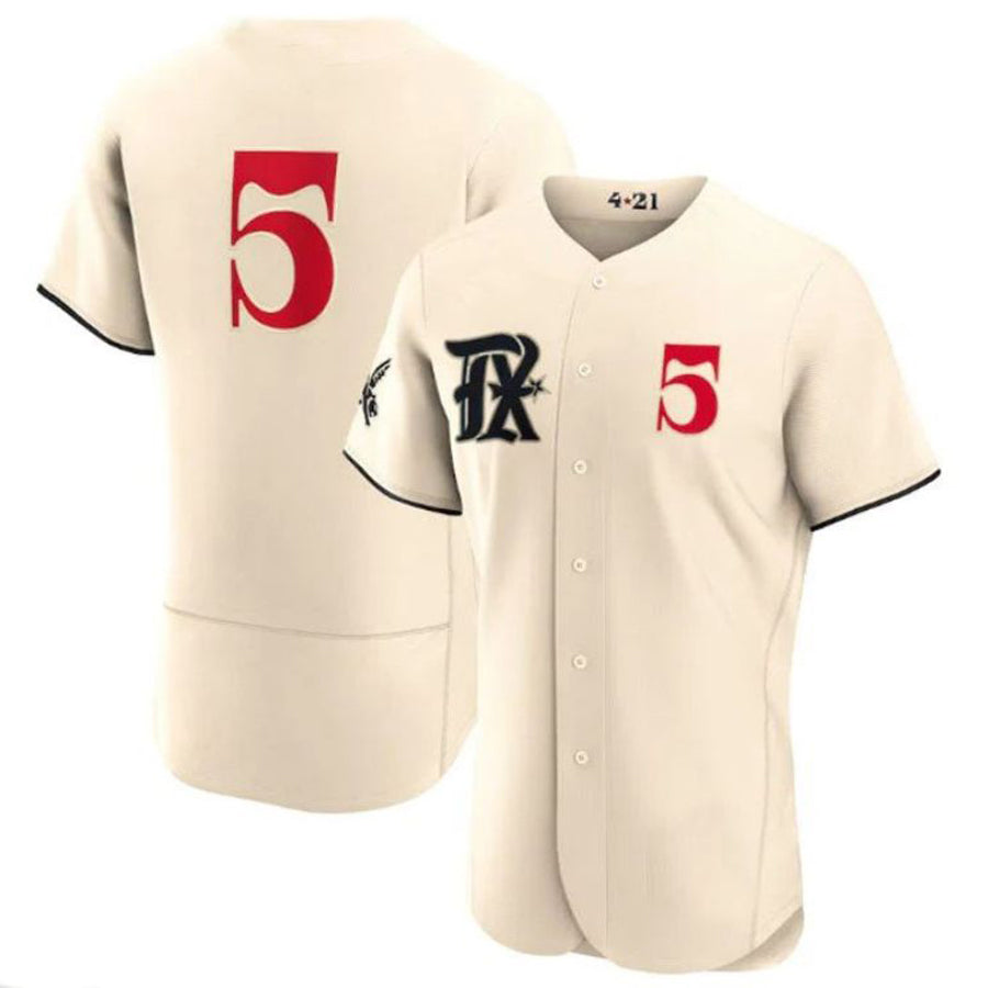 T.Rangers #5 Corey Seager Player Cream City Connect Limited Elite Fdoa Stitched Jerseys