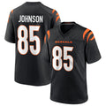 C.Bengals #85 Chad Johnson Player Black Home Game Gdoa Stitched Jerseys