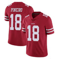 SF.49ers #18 Eddy Pineiro Player Red Limited Vapor Untouchable Home Game Gdoa Stitched Jerseys