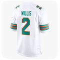 M.Dolphins #2 Malik Willis Player White Limited Home Game Gdoa Stitched Jerseys