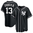NY.Yankees #13 Jazz Chisholm Jr Player Black Out Game Fdoa Stitched Jerseys