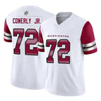 W.Commanders #72 Josh Conerly Jr. Player White Vapor F.U.S.E. Limited Home Game Gdoa Stitched Jerseys
