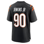 C.Bengals #90 Kris Jenkins Jr Player Black Home Game Gdoa Stitched Jerseys
