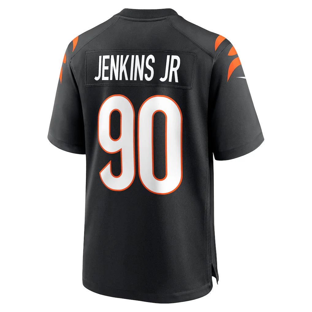 C.Bengals #90 Kris Jenkins Jr Player Black Home Game Gdoa Stitched Jerseys