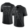 A.Falcons #63 Chris Lindstrom Player Black RFLCTV Limited Gdoa Stitched Jerseys